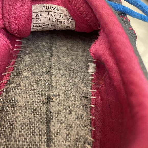 Vionic Alliance Shoes Sneakers Womens Size 8.5 Gray Pink Walking Orthotic Mesh - Picture 7 of 13